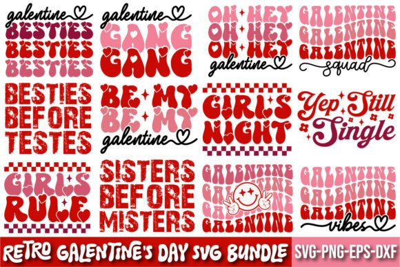 12 Retro Galentine’s Day SVG Bundle Review