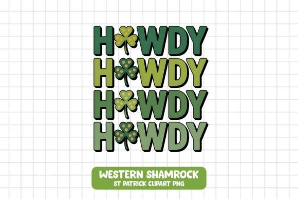 Howdy Shamrock SVG Bundle Retro Clover