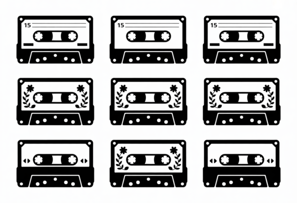 Retro Cassette Tape SVG Clipart Bundle Review