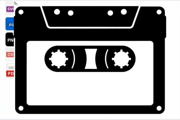 Retro Cassette Tape SVG Cut File