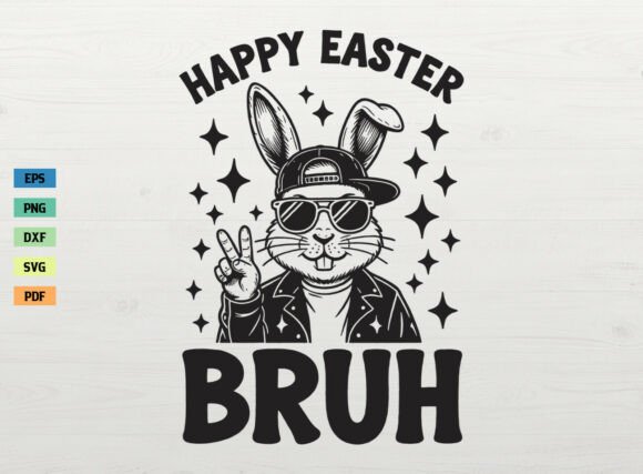 Retro Happy Easter SVG Easter Bunny SVG Review