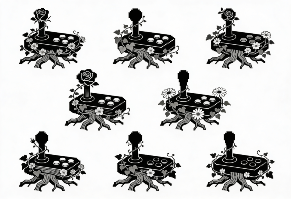 Retro Joystick Tree SVG Clipart Review