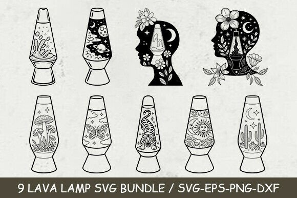 Retro Lava Lamp SVG Bundle Review