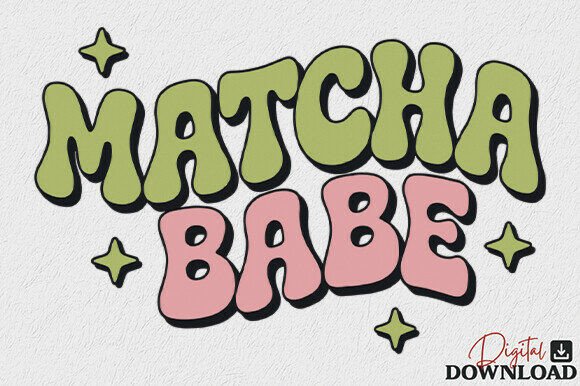 Retro Matcha Babe SVG PNG Review