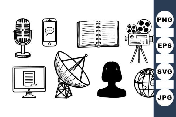 Retro Media Icons SVG Set Review