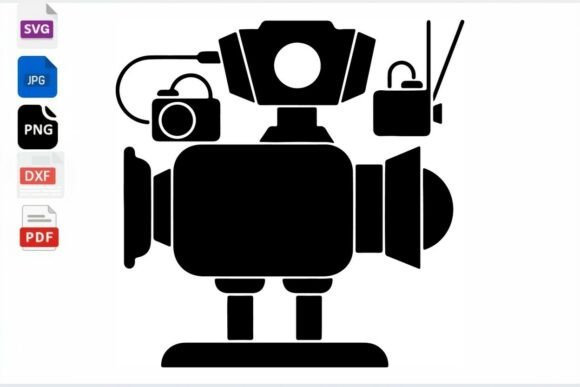 Retro Robot Camera SVG Clipart Review