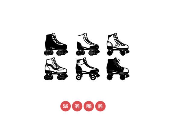 Retro Roller Skate SVG Collection Review