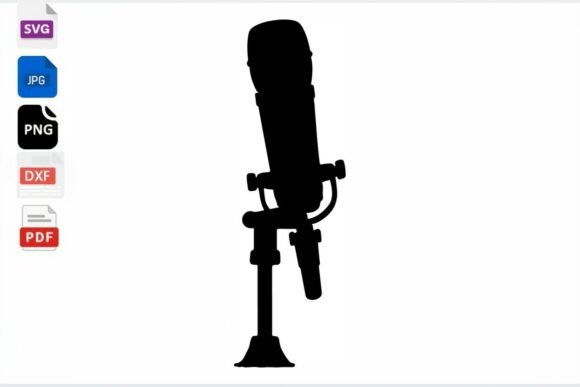 Review: Retro Microphone Silhouette SVG