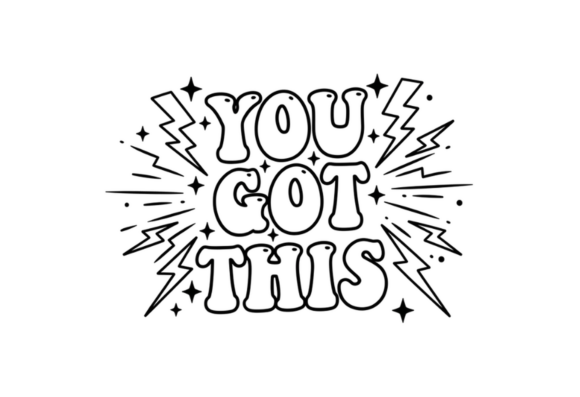 You Got This Retro Bubble Font SVG
